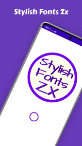 اسکرین شات 1 برنامه فونت های شیک زد ایکس