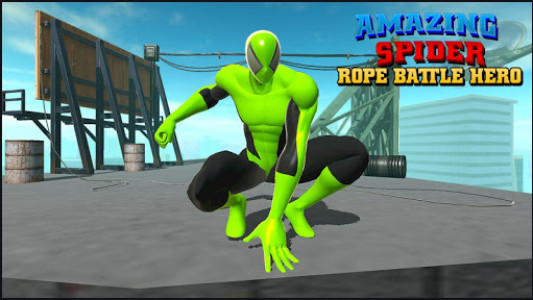اسکرین شات 1 برنامه Amazing Spider Fight: Strange Rope hero battle