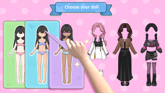 اسکرین شات 5 بازی Sweet Paper Doll: DIY Dress up