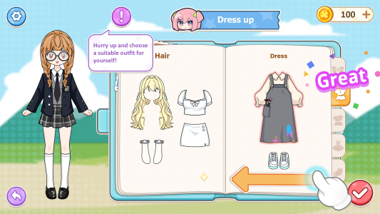 اسکرین شات 7 بازی Sweet Paper Doll: DIY Dress up