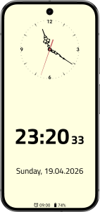 اسکرین شات 5 برنامه Clock Screensaver & Widget