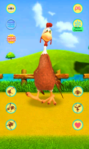 اسکرین شات 1 برنامه Talking Chicken: AI Pet Fun