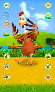 اسکرین شات 4 برنامه Talking Chicken: AI Pet Fun