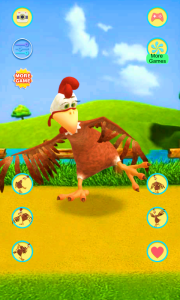 اسکرین شات 2 برنامه Talking Chicken: AI Pet Fun