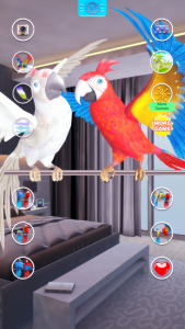 اسکرین شات 3 برنامه Talking Parrot Couple