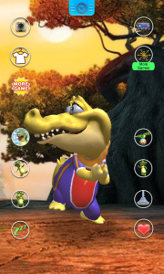 اسکرین شات 4 برنامه Talking Crocodile: AI Pet Game