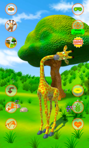 اسکرین شات 1 برنامه Talking Giraffe: Safari World
