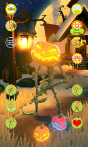 اسکرین شات 1 بازی Talking Pumpkin: Spooky Chat