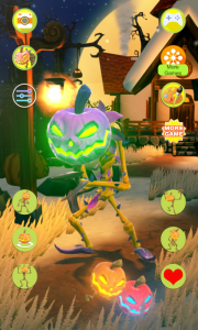اسکرین شات 3 بازی Talking Pumpkin: Spooky Chat