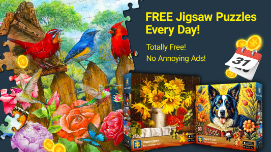 اسکرین شات 1 بازی Jigsaw Puzzles Crown: HD Games