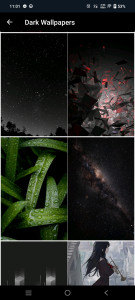 اسکرین شات 1 برنامه Simple Black Wallpapers