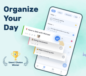 اسکرین شات 1 برنامه Todoery: To Do List & Planner