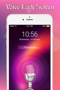 اسکرین شات 2 برنامه Voice Screen Lock : Voice Lock