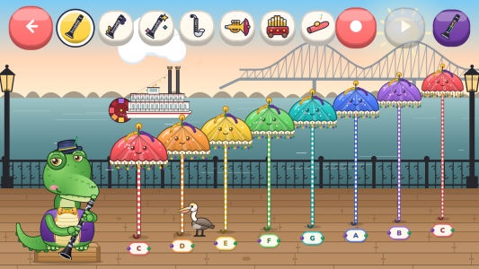 اسکرین شات 2 بازی Toddlers Clarinet for Kids