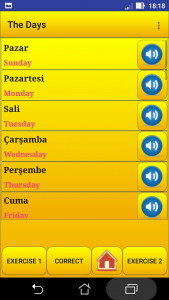 اسکرین شات 3 برنامه Learning Turkish language (les