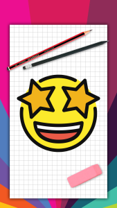 اسکرین شات 1 برنامه How to draw emoticons, emoji
