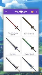 اسکرین شات 1 برنامه How to draw genshin weapons