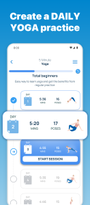 اسکرین شات 1 برنامه 5 Minute Yoga