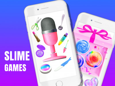 اسکرین شات 3 برنامه Slime Games for Teens