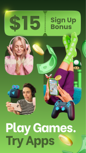 اسکرین شات 2 برنامه Make Money: Play & Earn Cash