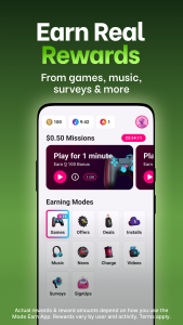 اسکرین شات 1 برنامه Make Money: Play to Earn Cash
