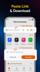 اسکرین شات 1 برنامه Video Downloader: Video Saver