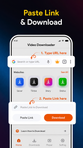 اسکرین شات 1 برنامه Video Downloader: Video Saver
