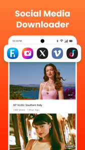 اسکرین شات 2 برنامه Video downloader, download app