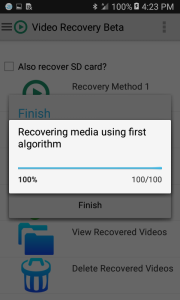 اسکرین شات 6 برنامه Video Recovery