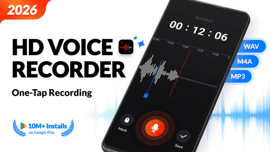 اسکرین شات 1 برنامه Voice Recorder & Voice Memos