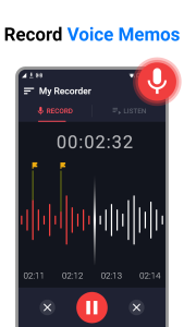 اسکرین شات 2 برنامه Voice Recorder - Voice Memos