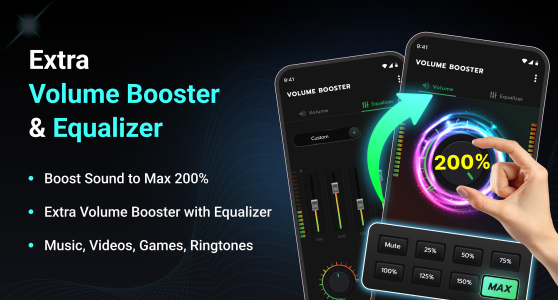 اسکرین شات 1 برنامه Volume Booster - Sound Booster