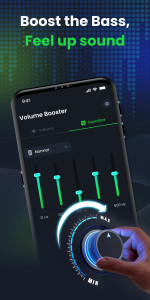 اسکرین شات 3 برنامه Volume Booster: Bass & EQ