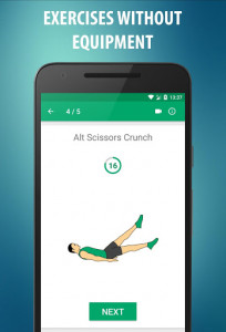 اسکرین شات 2 برنامه Abs workout  - 21 Day Fitness Challenge