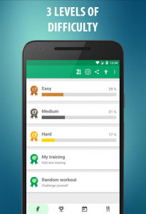 اسکرین شات 1 برنامه Abs workout  - 21 Day Fitness Challenge