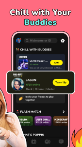اسکرین شات 2 برنامه CastChat - Match & Voice Chat