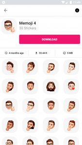 اسکرین شات 4 برنامه 3D Emojis Stickers - WASticker