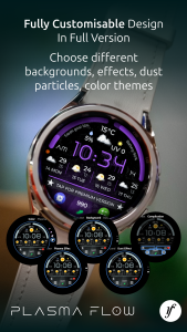 اسکرین شات 4 برنامه Plasma Flow Lite Watch Face