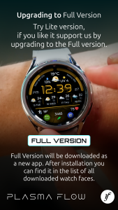 اسکرین شات 5 برنامه Plasma Flow Lite Watch Face