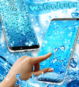 اسکرین شات 3 برنامه Water drops live wallpaper