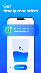 اسکرین شات 2 برنامه Water Tracker: Water Reminder