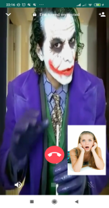 اسکرین شات 2 برنامه Joker Prank Fake Video Cal
