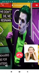 اسکرین شات 4 برنامه Joker Prank Fake Video Cal