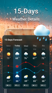 اسکرین شات 2 برنامه Weather Forecast & Live Radar