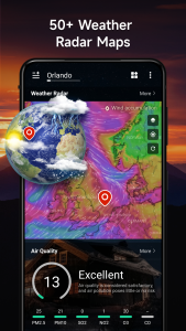 اسکرین شات 2 برنامه Weather: Live radar & widgets