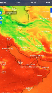 اسکرین شات 1 برنامه آب و هوا پلاس - رادار، بادسنج و...