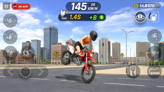 اسکرین شات 3 بازی Wheelie Master: Moto Ride 3D