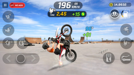 اسکرین شات 2 بازی Wheelie Master: Moto Ride 3D
