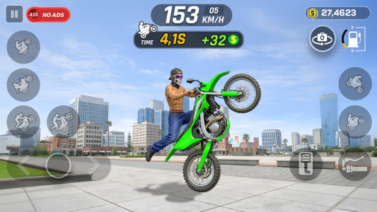 اسکرین شات 3 بازی Wheelie Master: Moto Ride 3D