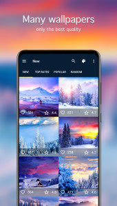 اسکرین شات 2 برنامه Winter wallpapers 4K